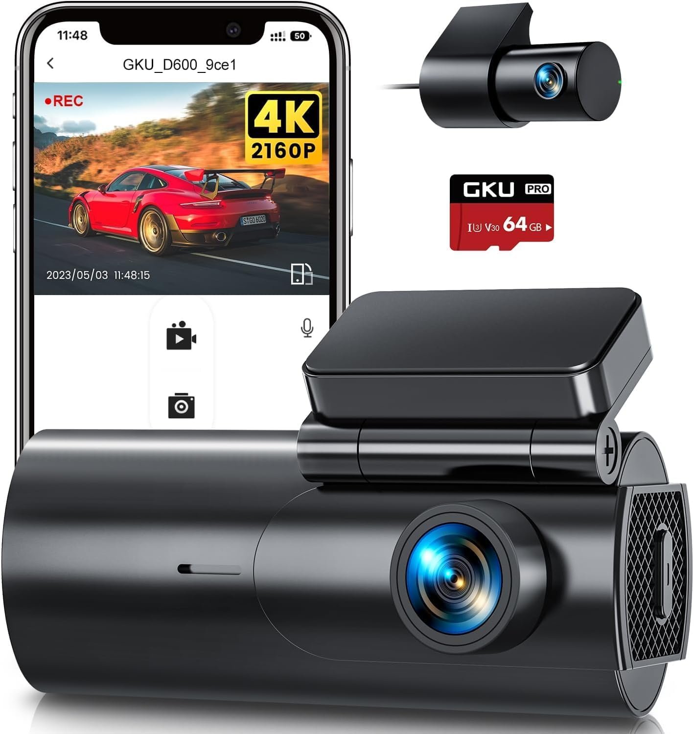 GKU 4K Dash Cam Review: Night Vision Performance