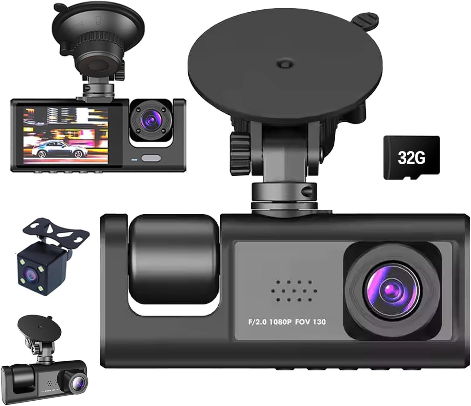3 Channel 1080P Dash Cam Review: Exceptional Clarity with Smart Features