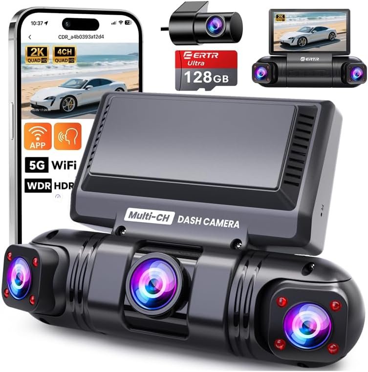 360° Dash Cam Front and Rear Review: Crystal Clear 2K Quality for Safety