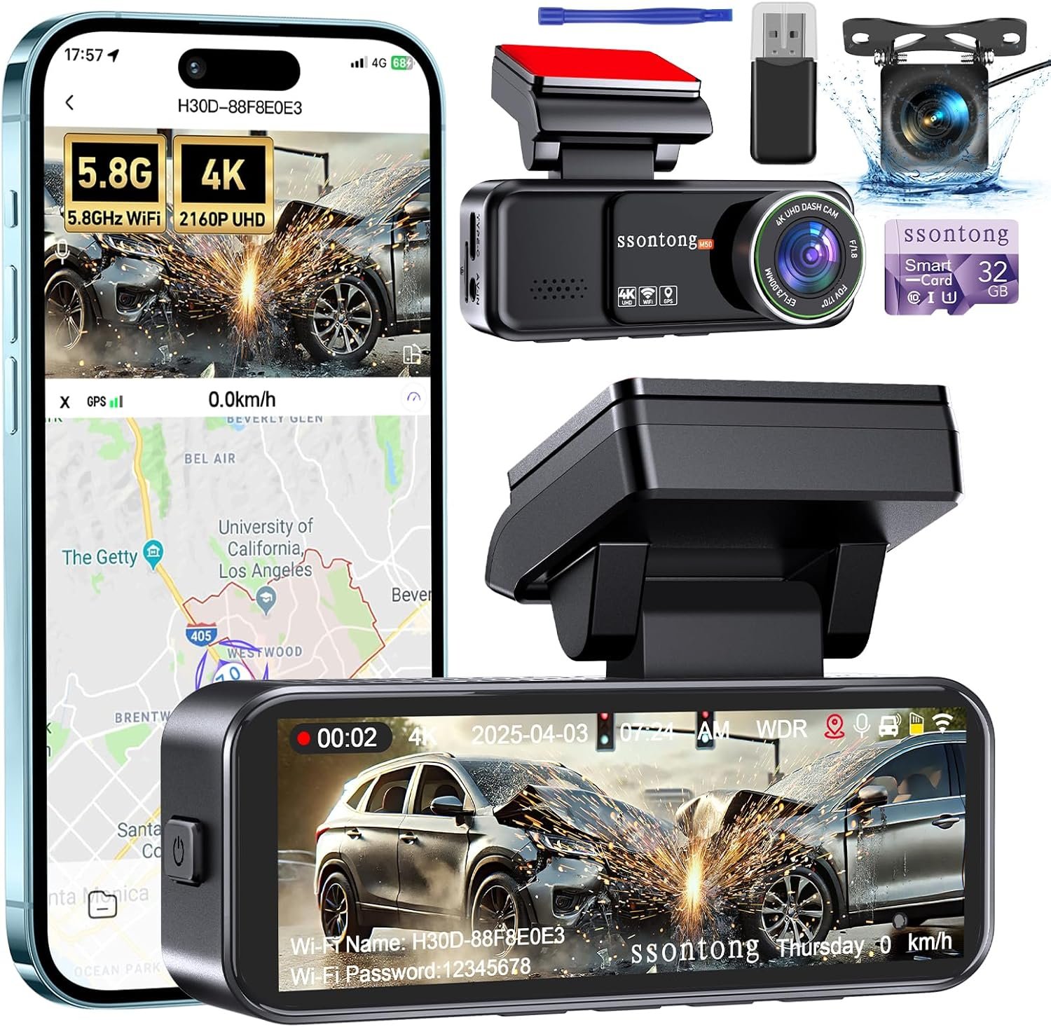 4K Dash Cam Front and Rear Review: Exceptional Clarity Day and Night