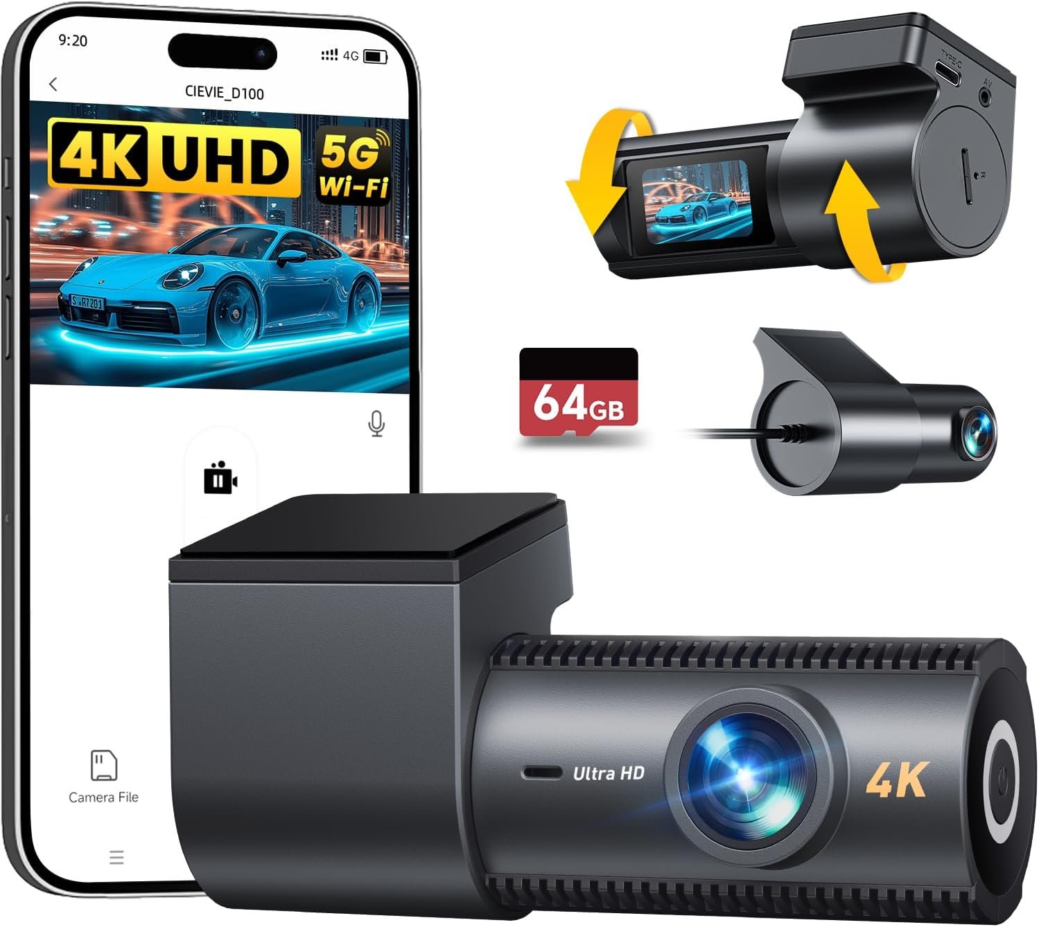 4K Dash Cam Front and Rear Review: Superior Night Vision