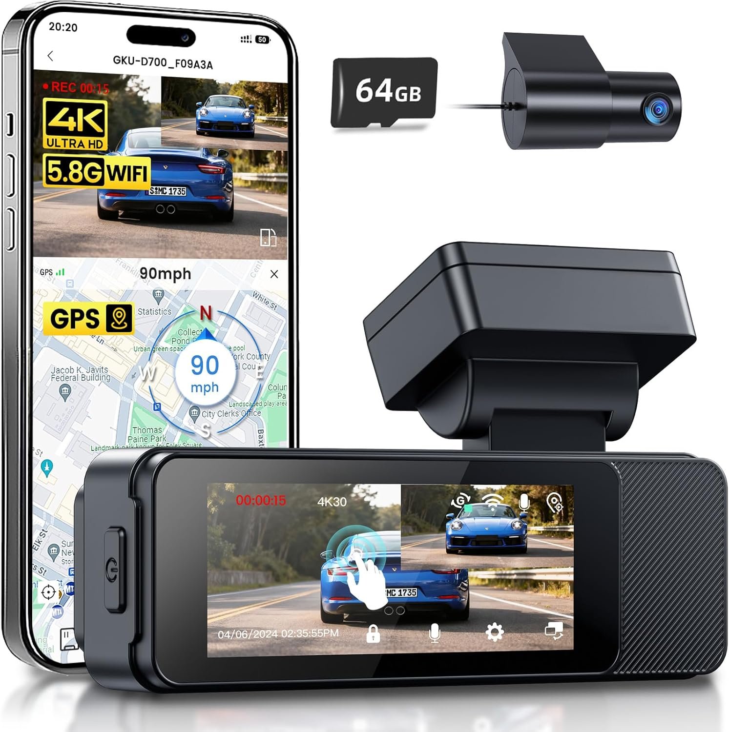GKU 4K Dash Cam Front and Rear Review: Exceptional Clarity and Safety Features