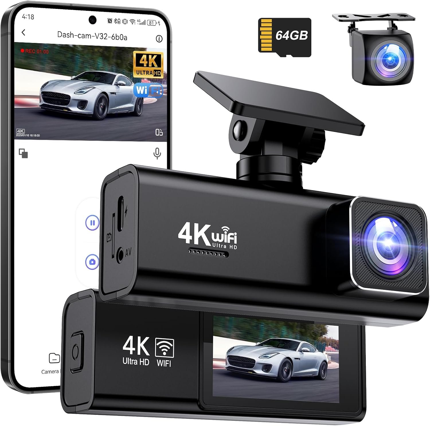 SAVUSCAM Dash Cam 4K + 1080P Review: Exceptional Clarity and Safety