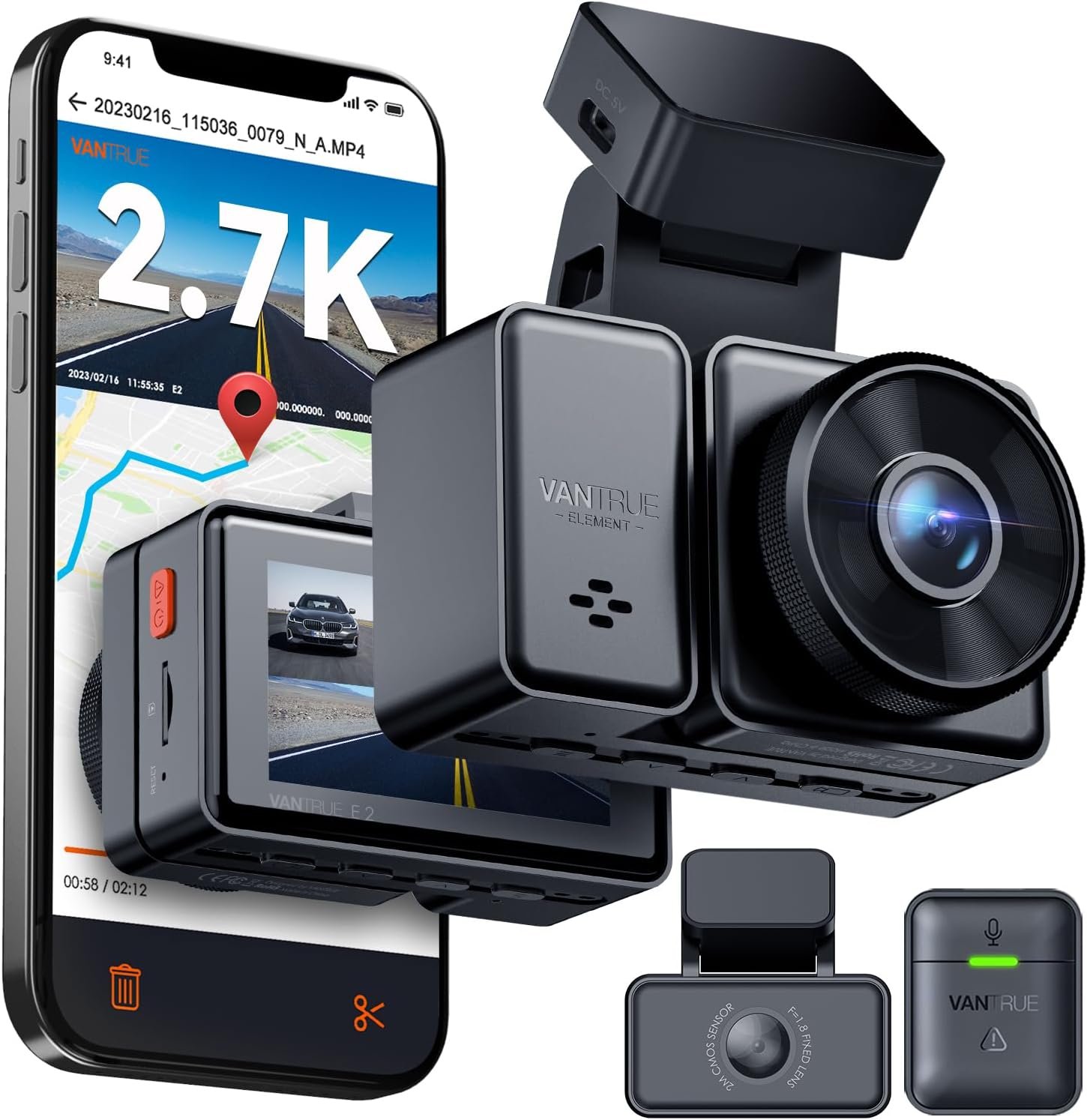 VANTRUE E2 Dash Cam Review: Clarity and Convenience with 5G WiFi
