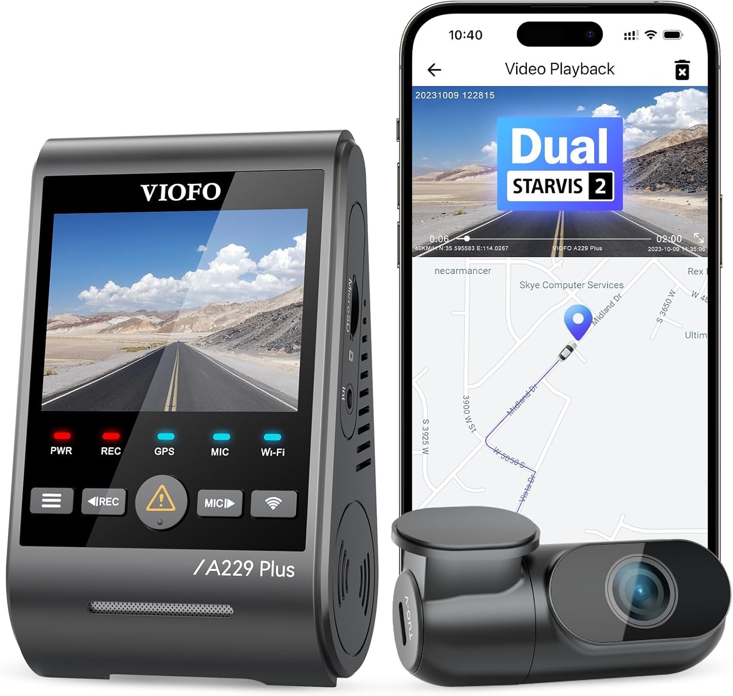 VIOFO A229 Plus 2K Dual Dash Cam Review: Crystal-Clear Night Vision